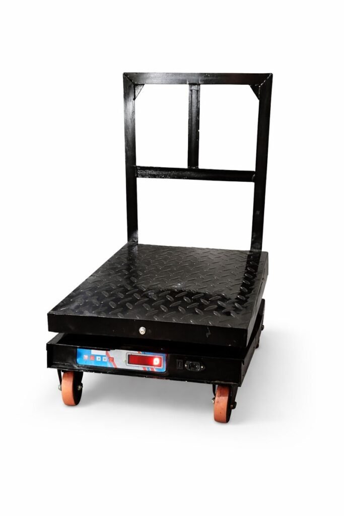 movable platform weighing scale on wheels