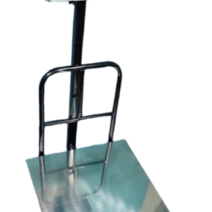 Heavy-duty industrial digital platform weighing scale with stainless steel base and LED display pillar