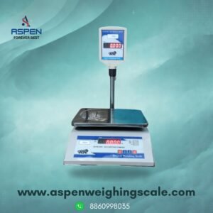 aspen table top 30 kg scale pole display for grocerry stores